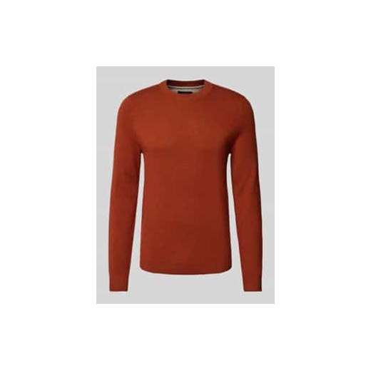 Sweter z dzianiny z okrągłym dekoltem ze sklepu Peek&Cloppenburg  w kategorii Swetry męskie - zdjęcie 178038745