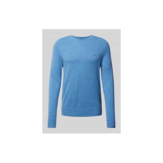 Sweter wełniany z wyhaftowanym logo ze sklepu Peek&Cloppenburg  w kategorii Swetry męskie - zdjęcie 178039735