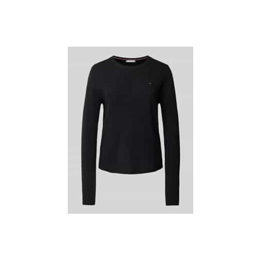 Sweter z dzianiny z wyhaftowanym logo ze sklepu Peek&Cloppenburg  w kategorii Swetry damskie - zdjęcie 178039767