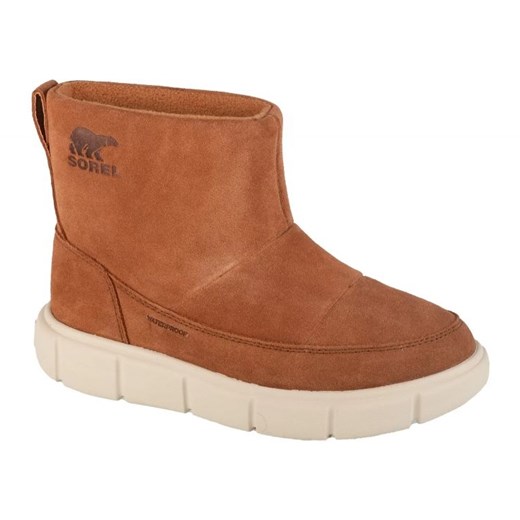 Buty Sorel Explorer Iii Slip-on Wp 2077971242 brązowe ze sklepu ButyModne.pl w kategorii Śniegowce damskie - zdjęcie 178040327