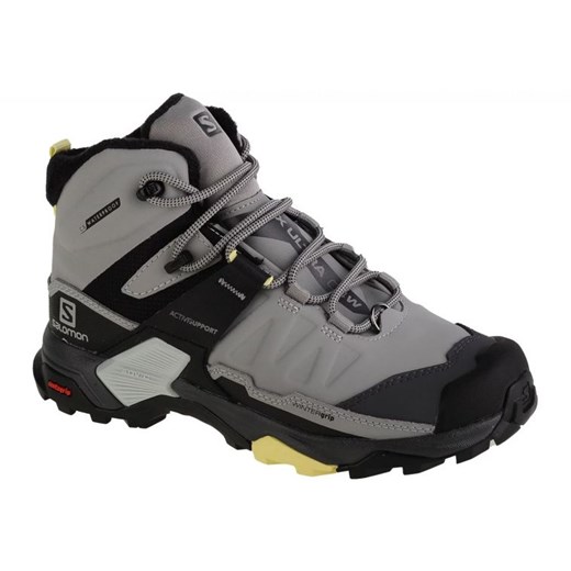 Buty Salomon X Ultra 4 Mid Winter Ts 413650 szare ze sklepu ButyModne.pl w kategorii Buty trekkingowe dziecięce - zdjęcie 178040339