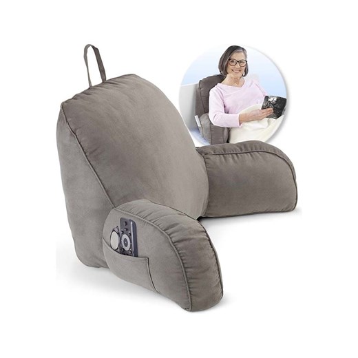 Wenko Poduszka w kolorze szarym na plecy - 76 x 46 x 40 cm Wenko onesize okazja Limango Polska