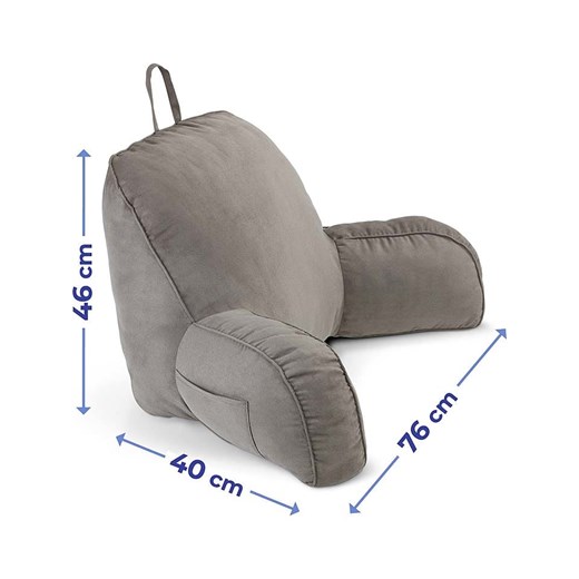 Wenko Poduszka w kolorze szarym na plecy - 76 x 46 x 40 cm Wenko onesize okazja Limango Polska