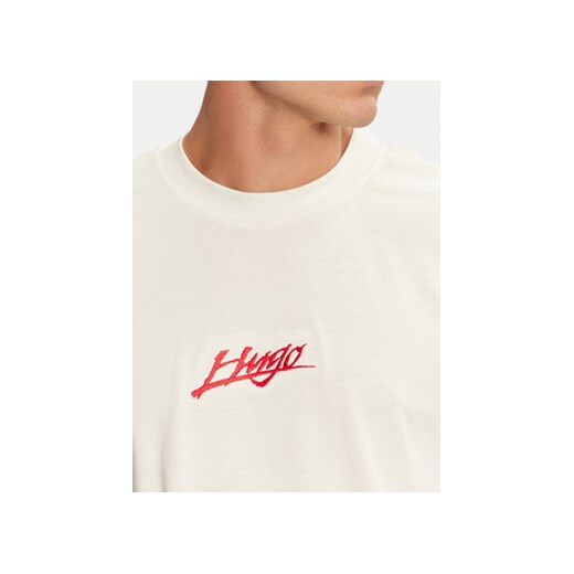 Hugo T-Shirt Dlogotee 50527926 Écru Relaxed Fit M MODIVO