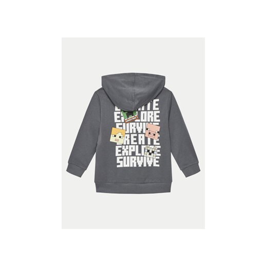 NAME IT Bluza Jacot MINECRAFT 13238540 Szary Regular Fit Name It 134_140 MODIVO