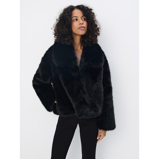 Mohito - Sztuczne futerko - czarny Mohito 42 Mohito