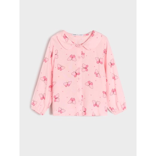 Sinsay - Koszula z nadrukiem - różowy Sinsay 86 Sinsay