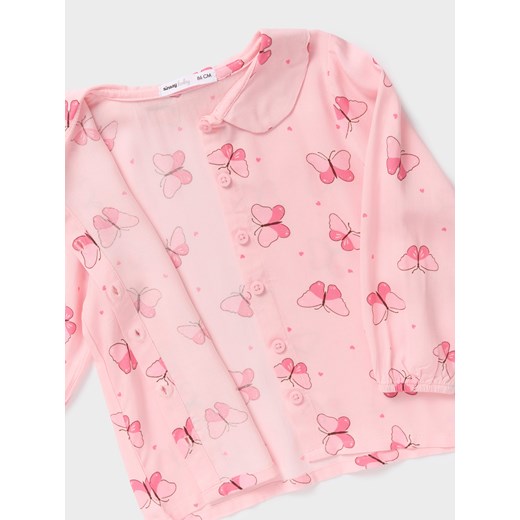 Sinsay - Koszula z nadrukiem - różowy Sinsay 80 Sinsay