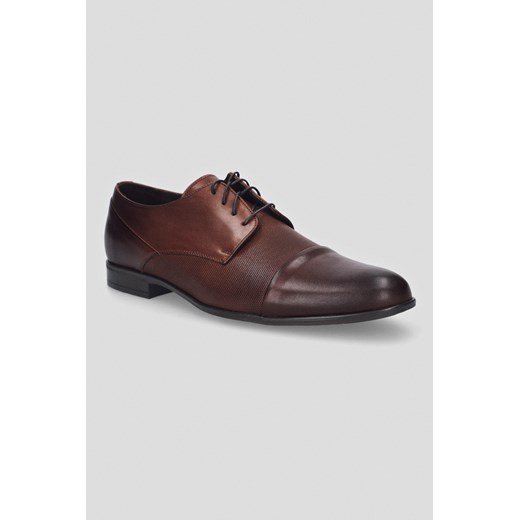 Buty Derby Soren Brązowe ze sklepu Lancerto S.A. w kategorii Buty eleganckie męskie - zdjęcie 178048495