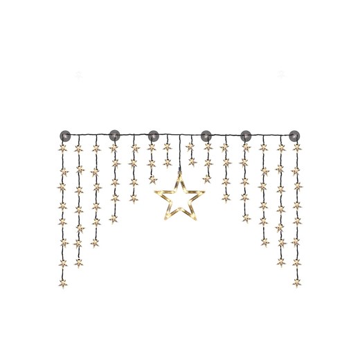 Profiline Zasłona świetlna LED &quot;Star&quot; w kolorze ciepłej bieli - 135 x 95 cm ze sklepu Limango Polska w kategorii Kolczyki - zdjęcie 178049058