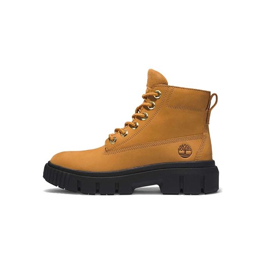 Timberland Skórzane botki &quot;Greyfield Mid&quot; w kolorze jasnobrązowym ze sklepu Limango Polska w kategorii Botki - zdjęcie 178049166