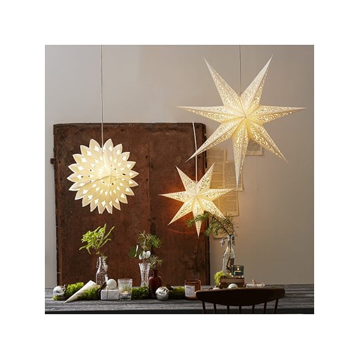 STAR Trading Papierowa gwiazda "Lace" w kolorze białym - Ø 45 cm Star Trading onesize wyprzedaż Limango Polska
