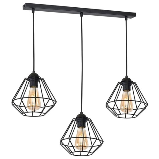 Druciana lampa wisząca podłużna - K564- R4-K54 ze sklepu Edinos.pl w kategorii Kolczyki - zdjęcie 178050138