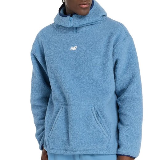 Bluza New Balance MT44584HEB - niebieska ze sklepu streetstyle24.pl w kategorii Bluzy męskie - zdjęcie 178050197