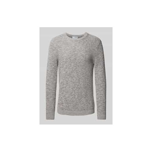 Sweter z dzianiny z okrągłym dekoltem model ‘NEWVINCEBUBBL’ ze sklepu Peek&Cloppenburg  w kategorii Swetry męskie - zdjęcie 178050359