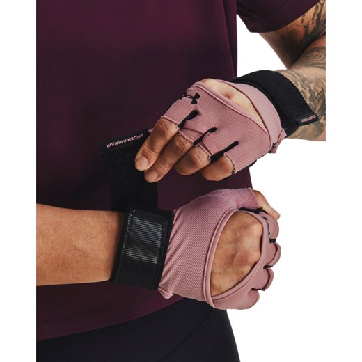 Damskie rękawiczki treningowe Under Armour W\'s Weightlifting Gloves - różowe Under Armour XS Sportstylestory.com
