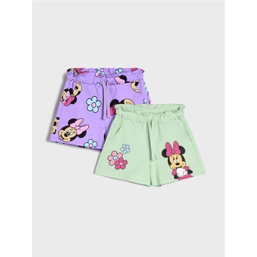 Sinsay - Szorty Minnie Mouse 2 pack - fioletowy ze sklepu Sinsay w kategorii Spodenki dziewczęce - zdjęcie 178053036