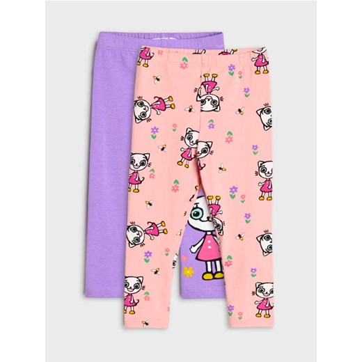 Sinsay - Legginsy 2 pack Kicia Kocia - fioletowy ze sklepu Sinsay w kategorii Spodnie i półśpiochy - zdjęcie 178053978