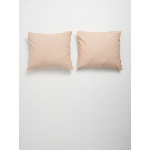Sinsay - Poszewki na poduszki 2 pack - beżowy ze sklepu Sinsay w kategorii Poszewki na poduszki - zdjęcie 178053985