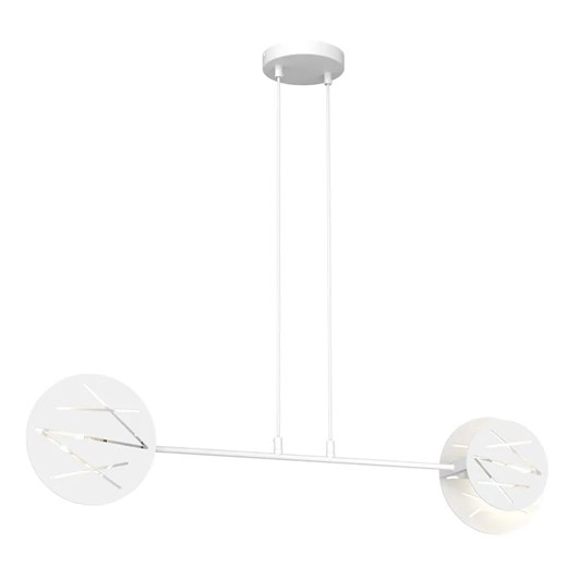 Biała metalowa lampa wisząca - D151 T9-A52 ze sklepu Edinos.pl w kategorii Lampy wiszące - zdjęcie 178054015