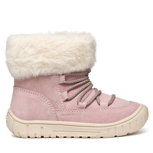 Kozaki Geox B Omar Girl Wpf B462LA 00022 C8014 S Różowy ze sklepu eobuwie.pl w kategorii Buty zimowe dziecięce - zdjęcie 178054495