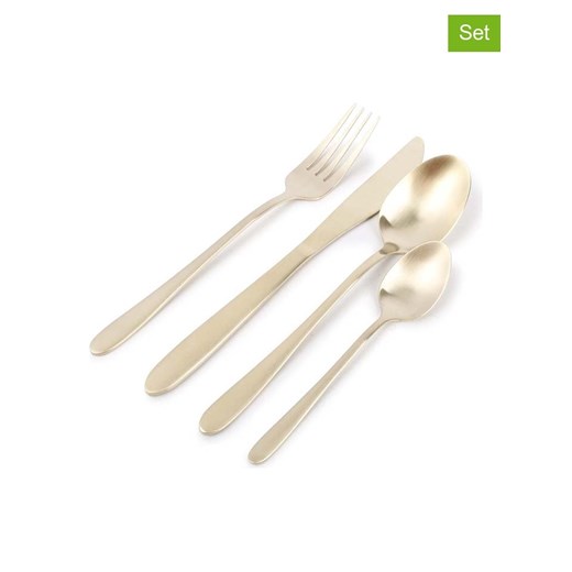 Salt and Pepper 24-częściowy zestaw sztućców &quot;Slim&quot; w kolorze złotym ze sklepu Limango Polska w kategorii Sztućce - zdjęcie 178055576