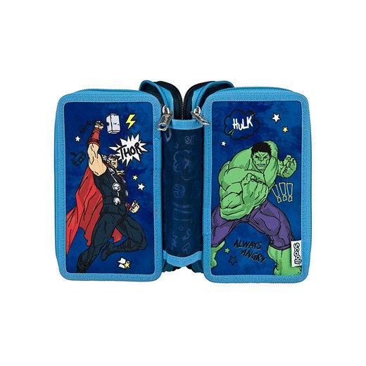 Avengers Piórnik &quot;Avengers&quot; w kolorze niebieskim - 20 x 13 x 7,5 cm ze sklepu Limango Polska w kategorii Piórniki - zdjęcie 178055816
