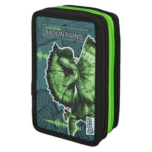 Jurassic World Piórnik &quot;Jurassic World&quot; w kolorze zielonym - 20 x 13 x 7,5  cm ze sklepu Limango Polska w kategorii Piórniki - zdjęcie 178055838