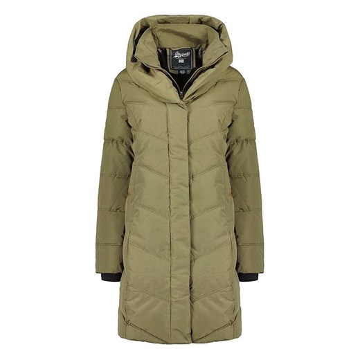 Geographical Norway Płaszcz pikowany &quot;Djamila&quot; w kolorze khaki ze sklepu Limango Polska w kategorii Płaszcze damskie - zdjęcie 178056366