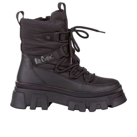 Buty Lee Cooper LCJ-24-47-3144LA - czarne ze sklepu streetstyle24.pl w kategorii Workery damskie - zdjęcie 178059667