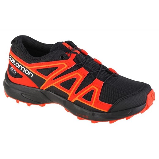Buty Salomon Speedcross Cswp 471234 czerwone ze sklepu ButyModne.pl w kategorii Buty trekkingowe dziecięce - zdjęcie 178059717