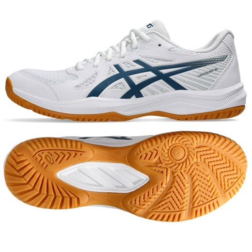 Buty do siatkówki Asics Upcourt 6 M 1071A104 100 białe 44,5 ButyModne.pl