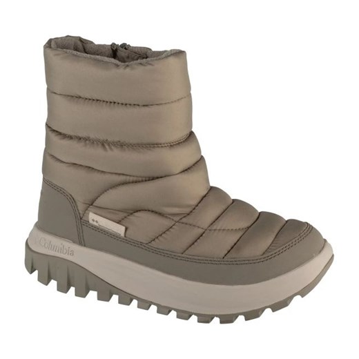 Buty śniegowce Columbia Snowtrot Mid 2075111395 szare zielone ze sklepu ButyModne.pl w kategorii Śniegowce damskie - zdjęcie 178059885