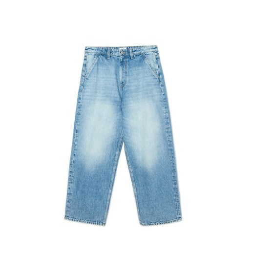 Cropp - Jeansy skater z efektem sprania - niebieski ze sklepu Cropp w kategorii Jeansy męskie - zdjęcie 178066108