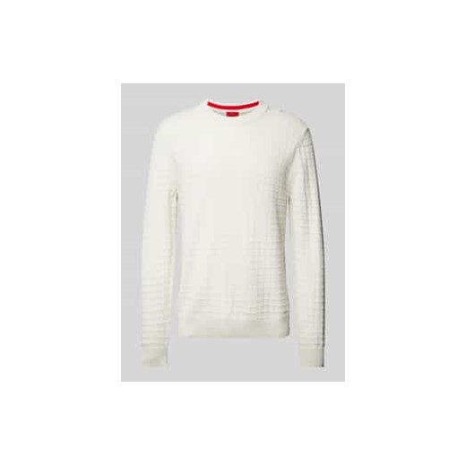 Sweter z dzianiny z fakturowanym wzorem model ‘Scoult’ ze sklepu Peek&Cloppenburg  w kategorii Swetry męskie - zdjęcie 178069908
