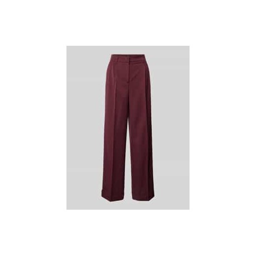 Spodnie materiałowe o kroju regular fit z kantami ze sklepu Peek&Cloppenburg  w kategorii Spodnie damskie - zdjęcie 178069936