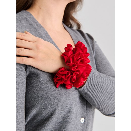 Sinsay - Gumka do włosów scrunchie - czerwony Sinsay One Size Sinsay