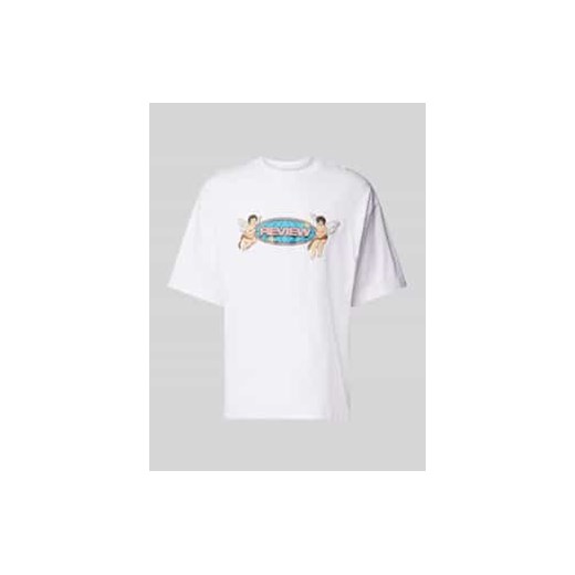 T-shirt z nadrukiem z logo ze sklepu Peek&Cloppenburg  w kategorii T-shirty męskie - zdjęcie 178071699