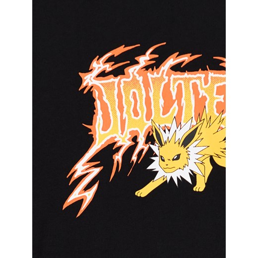 Cropp - Czarny T-shirt z Pokémonem Jolteonem - czarny Cropp S Cropp