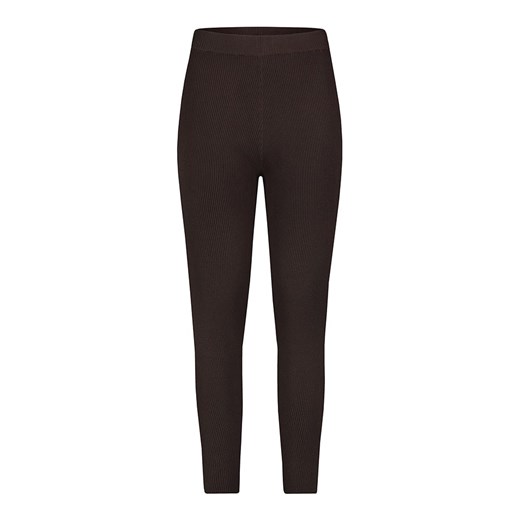 Stitch &amp; Soul Legginsy w kolorze ciemnobrązowym ze sklepu Limango Polska w kategorii Spodnie damskie - zdjęcie 178074829