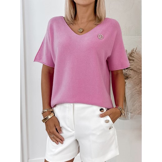 sweter hasret różowy one size ze sklepu UBRA w kategorii Swetry damskie - zdjęcie 178075835