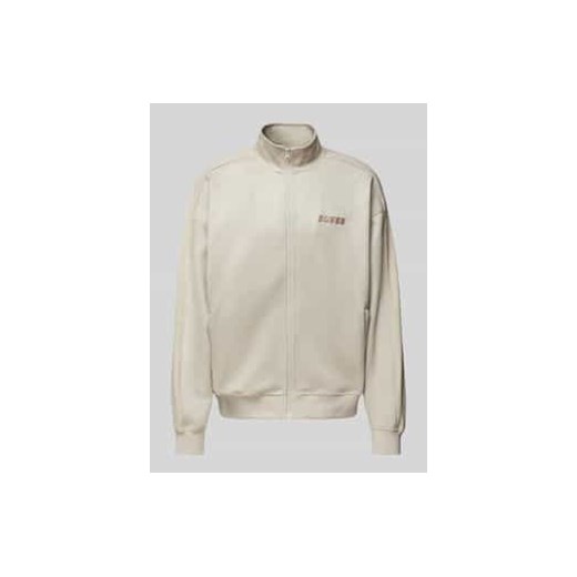Bluza rozpinana z wyhaftowanym logo model ‘MOJO’ ze sklepu Peek&Cloppenburg  w kategorii Bluzy męskie - zdjęcie 178076766