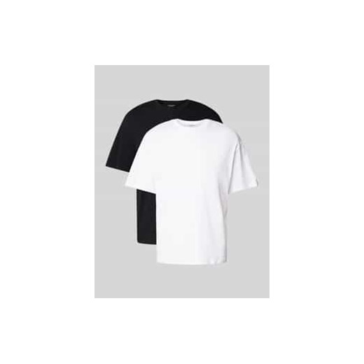 T-shirt z okrągłym dekoltem w zestawie 2 szt. model ‘BRADLEY’ ze sklepu Peek&Cloppenburg  w kategorii Podkoszulki męskie - zdjęcie 178077176