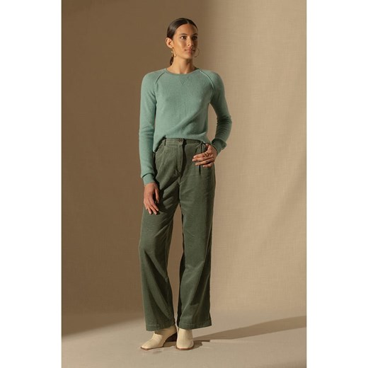 Perfect Cashmere Kaszmirowy sweter &quot;Wilma&quot; w kolorze zielonym Perfect Cashmere M Limango Polska wyprzedaż