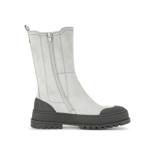 Gabor Skórzane sztyblety w kolorze biało-antracytowym Gabor 41 wyprzedaż Limango Polska