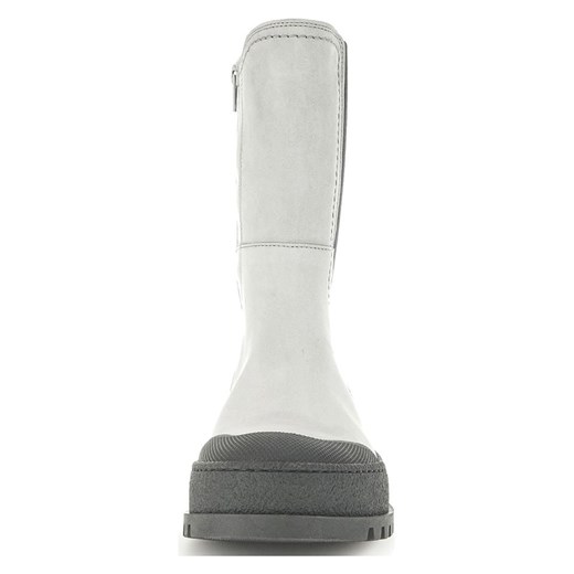 Gabor Skórzane sztyblety w kolorze biało-antracytowym Gabor 41 wyprzedaż Limango Polska