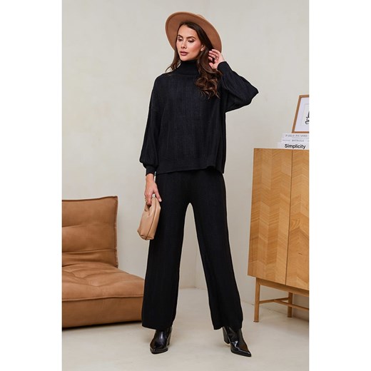 Soft Cashmere 2-częściowy zestaw w kolorze czarnym ze sklepu Limango Polska w kategorii Swetry damskie - zdjęcie 178083096