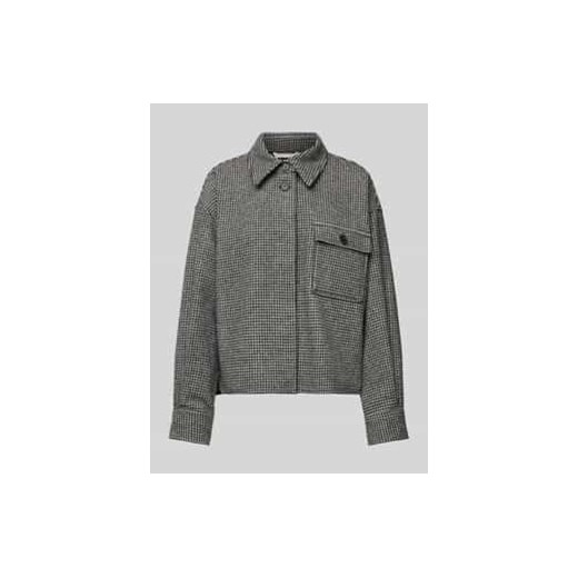 Żakiet o kwadratowym kroju relaxed fit ze wzorem w pepitkę ze sklepu Peek&Cloppenburg  w kategorii Marynarki damskie - zdjęcie 178083627