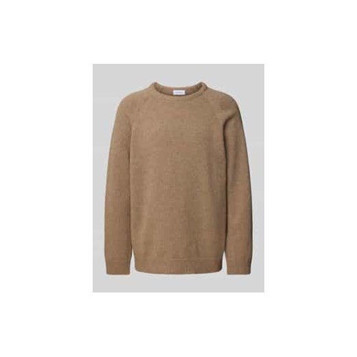 Sweter z dzianiny z raglanowymi rękawami model ‘Smiley’ ze sklepu Peek&Cloppenburg  w kategorii Swetry męskie - zdjęcie 178084245