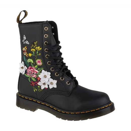 Glany Dr. Martens 1490 Floral DM27453001 czarne ze sklepu ButyModne.pl w kategorii Workery damskie - zdjęcie 178084339
